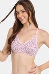 Rosaline Double Layered Non Wired 3/4Th Coverage T-Shirt Bra - Butterfly Blue — thumbnail 3